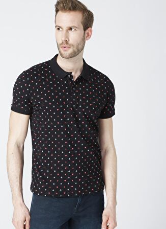 Lee Cooper Paper Siyah Polo Yaka T-Shirt