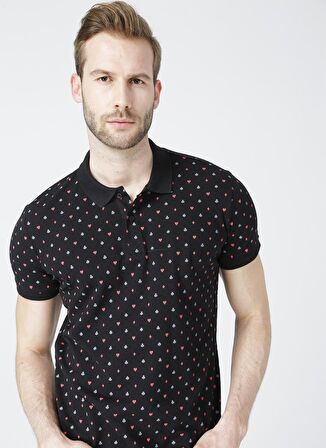Lee Cooper Paper Siyah Polo Yaka T-Shirt