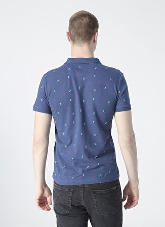 Lee Cooper Anchors İndigo Polo Yaka T-Shirt
