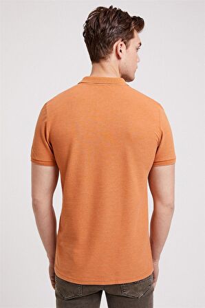 Miless Erkek Polo Yaka T-Shirt Kiremit