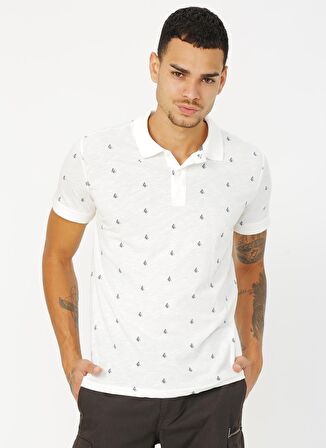 Lee Cooper Sail Ekru Polo Yaka T-Shirt