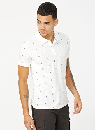 Lee Cooper Sail Ekru Polo Yaka T-Shirt