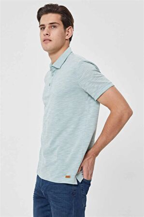 Jake Erkek Polo Yaka T-Shirt Pastel Yeşili