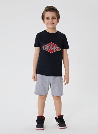 Lee Cooper Normal Bel Normal Gri Melanj Erkek Çocuk Şort 212 LCB 221003 DANNY GRI MELANJ