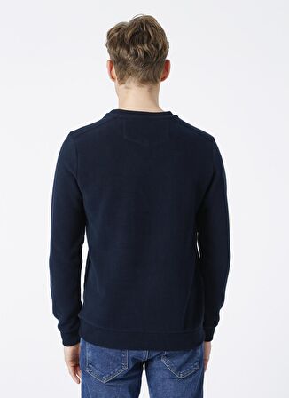 Lee Cooper Bisiklet Yaka Lacivert Erkek Sweatshırt 221 LCM 2410422591_ETHAN SWEATSHIRT