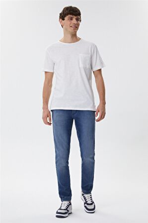 Lee Cooper Bisiklet Yaka Slim Fit Düz Açık Kahve Erkek T-Shirt - 222 Lcm 242042 Daniel