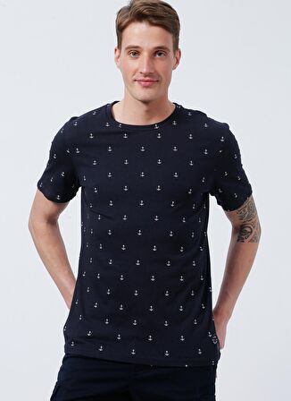 Lee Cooper 222 Lcm 242044 Berry SlimFit Lacivert Erkek T-Shirt