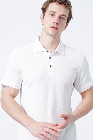 Lee Cooper   Regular Fit Düz Açık Kahve Erkek Polo T-Shirt  -  222 Lcm 242049 Tylen