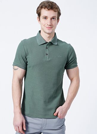 Lee Cooper Regular Fit Düz Haki ErkekPolo T-Shirt - 223 Lcm 242049 Tylen