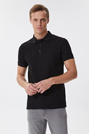 Lee Cooper Erkek Tylen Polo Yaka T-Shirt 625242049 Siyah