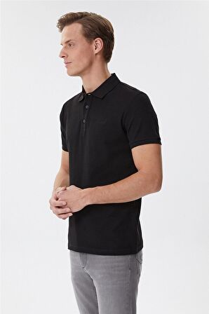 Lee Cooper Erkek Tylen Polo Yaka T-Shirt 625242049 Siyah
