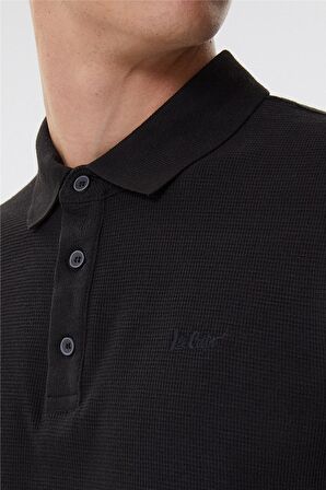 Lee Cooper Erkek Tylen Polo Yaka T-Shirt 625242049 Siyah