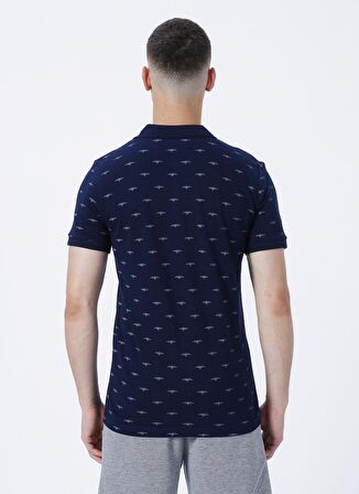 Lee Cooper Desenli Açık Lacivert Erkek Polo T-Shirt 222 LCM 242052 BOBBY A.LACIVERT