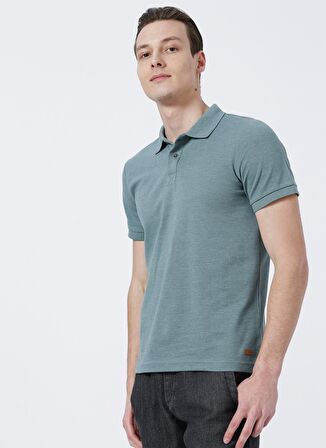 Lee Cooper Polo Yaka Düz Yeşil Erkek T-Shirt 222 LCM 242056 MILESS YESIL