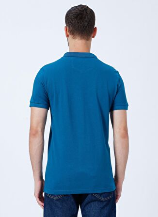 Lee Cooper Polo Yaka Pike Desenli Petrol Erkek T-Shirt 222 LCM 242057 TWINS