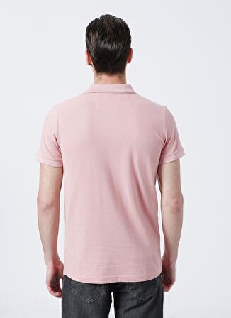 Lee Cooper Polo Yaka Pike Desenli Pembe Erkek T-Shirt 222 LCM 242057 TWINS PEMBE