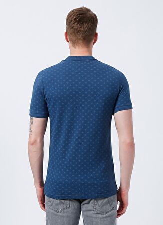 Lee Cooper Polo Yaka Desenli Lacivert Erkek T-Shirt 222 LCM 242060 POLITE INDIGO