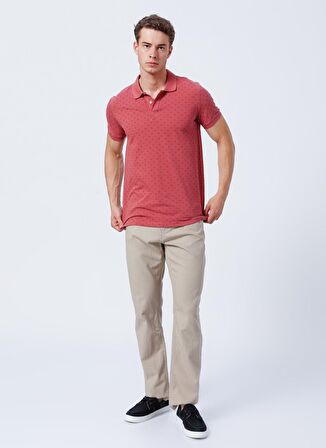 Lee Cooper Polo Yaka Desenli Gül Kurusu Erkek T-Shirt 222 LCM 242060 POLITE