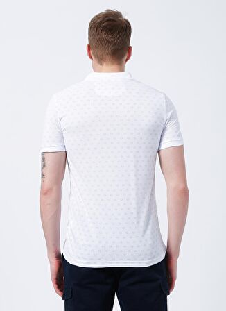 Lee Cooper Polo Yaka Desenli Beyaz Erkek T-Shirt 222 LCM 242061 MIXED BEYAZ