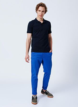 Lee Cooper Polo Yaka Desenli Lacivert Erkek T-Shirt 222 LCM 242061 MIXED