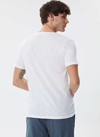 Lee Cooper Bisiklet Yaka Slim Fit Baskılı Beyaz Erkek T-Shirt - 222 Lcm 242070 Unlimited