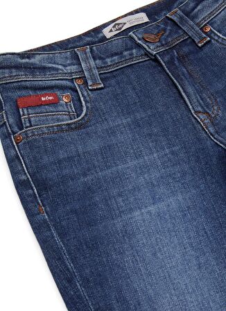 Lee Cooper Lastikli  Mavi Kız Çocuk Denim Şort 222 LCG 121002 WAKE ME UP DENIM