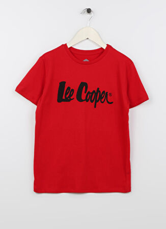 Lee Cooper Baskılı Kırmızı Erkek T-Shirt 222 LCB 242017 LONDONLOGO 1