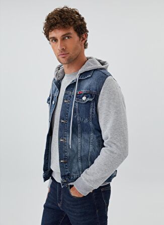 Lee Cooper Erkek Denim Ceket 231 LCM 131004 PUEBLA 12 DENIM