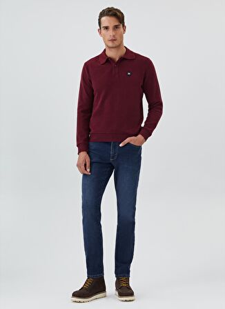 Lee Cooper O Yaka Bordo Erkek Sweatshırt 231 LCM 241010 NEWBLEND BORDO