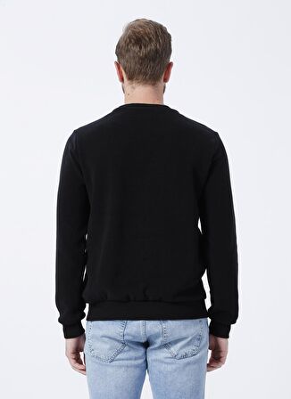 Lee Cooper Bisiklet Yaka Siyah - Antrasit Erkek Sweatshırt 231 LCM 241012 NEWDIAGO