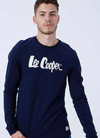 Lee Cooper O Yaka Baskılı Lacivert Erkek T-Shirt 231 LCM 242003 ZAYNE