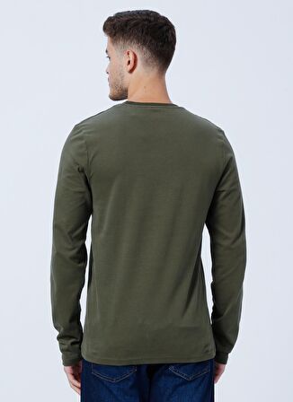 Lee Cooper O Yaka Baskılı Haki Erkek T-Shirt 231 LCM 242006 RENZO