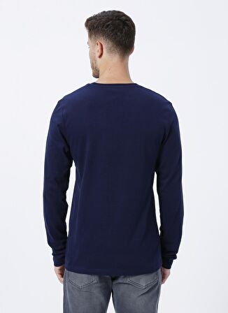 Lee Cooper O Yaka Baskılı Lacivert Erkek T-Shirt 231 LCM 242006 RENZO