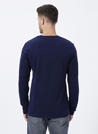 Lee Cooper O Yaka Baskılı Lacivert Erkek T-Shirt 231 LCM 242006 RENZO