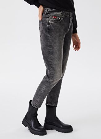 Lee Cooper Normal Bel Ankle Paça Rahat Kadın Denim Pantolon 231 LCF 121026 FUNNY EASTER VENOM