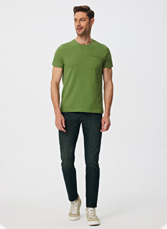 Lee Cooper O Yaka Açık Haki Erkek T-Shirt 222 LCM 242080 TOWN A. HAKI