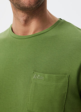 Lee Cooper O Yaka Açık Haki Erkek T-Shirt 222 LCM 242080 TOWN A. HAKI