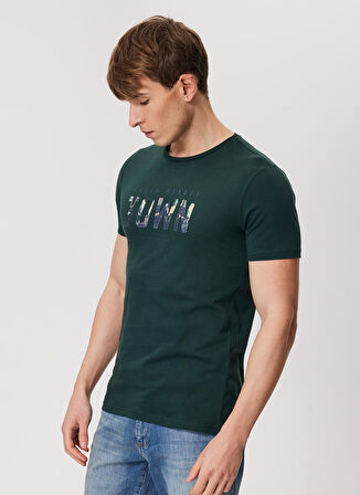 Lee Cooper Koyu Yeşil Erkek T-Shirt