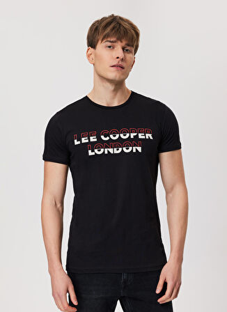 Lee Cooper O Yaka Siyah Erkek T-Shirt 222 LCM 242082 RAQUEL SIYAH