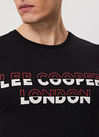 Lee Cooper O Yaka Siyah Erkek T-Shirt 222 LCM 242082 RAQUEL SIYAH