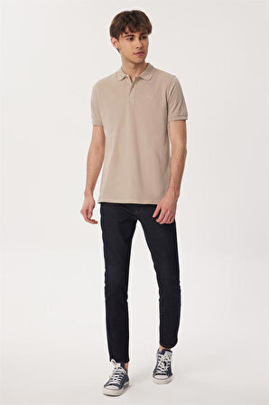 Lee Cooper Polo Yaka Koyu Bej Erkek T-Shirt 232 LCM 242048 TWINS K.BEJ