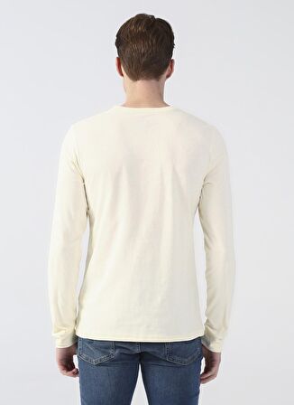 Lee Cooper O Yaka Baskılı Ekru Erkek T-Shirt 231 LCM 242003 ZAYNE EKRU