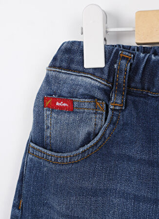 Lee Cooper Lastikli Bel Mavi Erkek Çocuk Denim Pantolon 232 LCB 121003 BALLON MID BLUE