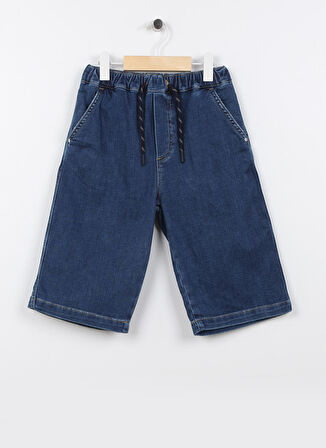 Lee Cooper Lastikli Bel Normal Lacivert Erkek Denim Şort 232 LCB 221001 JADON DENIM