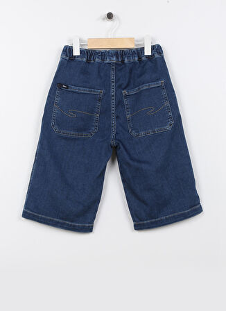Lee Cooper Lastikli Bel Normal Lacivert Erkek Denim Şort 232 LCB 221001 JADON DENIM