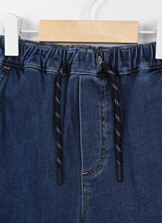 Lee Cooper Lastikli Bel Normal Lacivert Erkek Denim Şort 232 LCB 221001 JADON DENIM