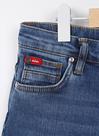 Lee Cooper Lacivert Erkek Çocuk Düz Denim Şort 232 LCB 221003 ELYO 5 DENIM