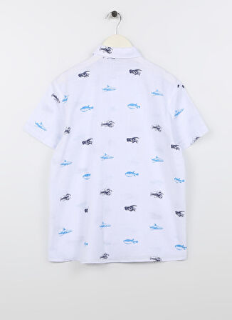 Lee Cooper Baskılı Çok Renkli Erkek Çocuk Gömlek 232 LCB 241001 SHRIMP DESENLİ