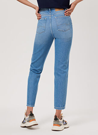 Lee Cooper Yüksek Bel Düz Paça Straight Kadın Denim Pantolon 232 LCF 121004 CLARA CENA MID