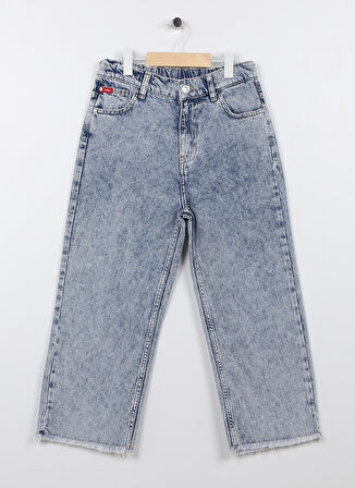 Lee Cooper Mavi Kız Çocuk Düz Denim Pantolon 232 LCG 121002 MALDIVES LIGHT WASH